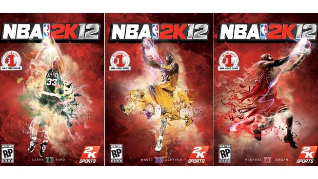 NBA 2K covers - 2k12 Jordan, Bird, Johnson