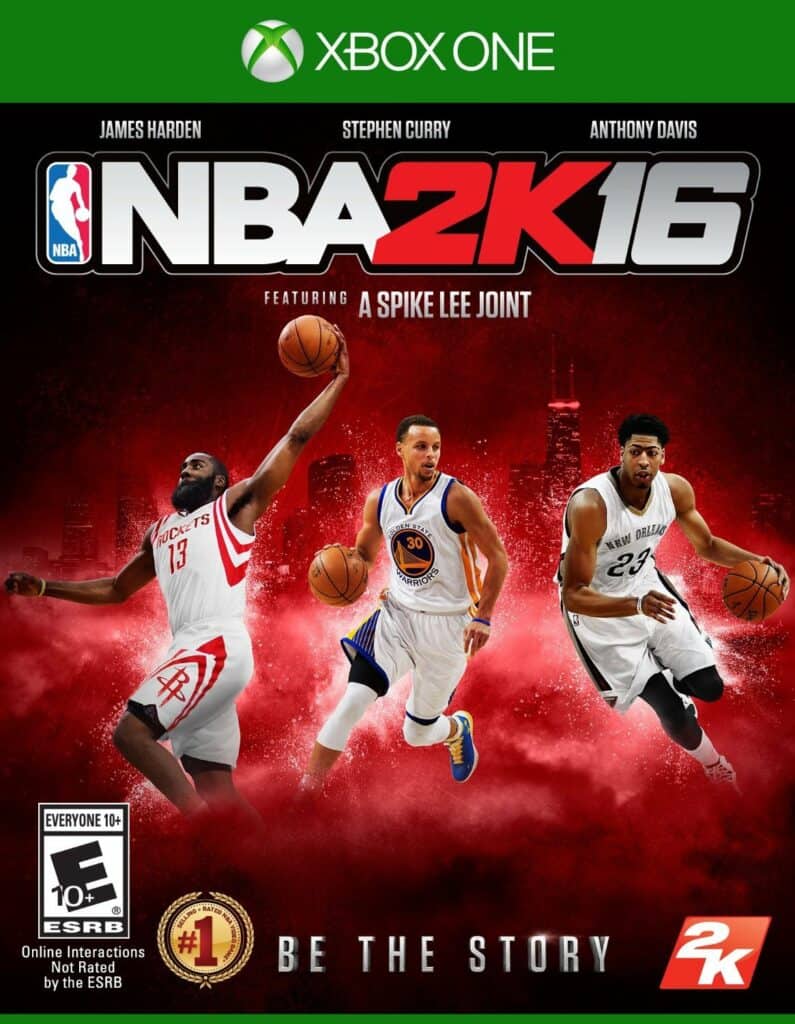 NBA 2K covers - 2k16 Curry, Harden, Davis