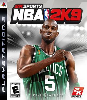 NBA 2K cover - 2k9 Garnett